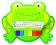 TOYS ALEXTOYS Pianinko do wanny, żabka 28cm