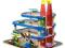 TOYS ALEXTOYS Garaż 3-piętrowy z drewna + 4 samoch