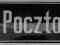 ul.Pocztowa   - blacha emaliowana