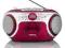 BOOMBOX CD/MP3 SCR-98 RED LENCO