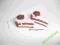 Kolczyki modelina fimo tort z polewą i różyczką