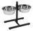Miski stalowe na stojaku Twin Feeder 2x2800ml