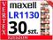 30xSZT. BATERIA MAXELL LR1130 AG10 LR54 V389 G10