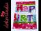 Obrus urodzinowy Happy Birthday Urodziny 130x180cm