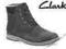 Clarks Mahale Hi Black Wlined Nubuck r.45