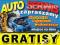 BANER REKLAMOWY AUTO SERWIS 2x1m banery opony led