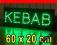 LED REKLAMA BANER SZYLD KEBAB 60x20 cm PANEL