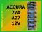 1 x bateria ACCURA 27A A27 MN27 L828 12V