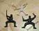 Gumowe figurki NINJA 3 szt/kpl_kioskowce PRL