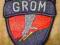 naszywka GROM- granatowa.