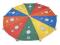 Kolorowy spadochron tęczowy dla dzieci