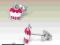 Manduri Kolczyki Swarovski Srebro Muffin Cupcake