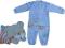 DINO WYPRAWKA KOMPLET kaftanik + śpioszki 68 cm
