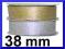 WSTĄŻKA ZŁOTA SREBRNA BROKATOWA 38mm 27m 8461/8467