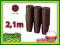 MOCNA PALISADA IPAL3 OGRODOWA obrzeze 2,1m BRAZ