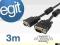 KABEL VGA-VGA DO MONITORA LAPTOPA PC TV SVGA 3M