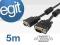 KABEL VGA-VGA DO MONITORA LAPTOPA PC TV SVGA 5M