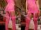 FLUO PINK Bodystocking POŃCZOSZKA + POŃCZOCHY uni