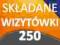 Wizytówki składane 250 szt. - karty rabatowe -