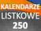 Kalendarzyki listkowe 250 szt + DARMOWA WYSYŁKA