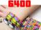 LOOM BANDS GUMKI BRANSOLETKI ZESTAW 6400 szt -50%