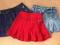 3x spodniczka next mothercare jeans 9-12 1-1,5 86