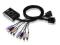 ATEN 2-Port USB 2.0 DVI KVM Switch CS682, czarny