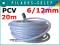 WĄŻ DO KOMPRESORA 20M ZBROJONY PNEUMATYCZNY PCV