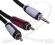 Kabel Mini Jack/2xRCA audio 1,8m Cabletech Basic