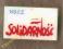 Znaczek NSZZ Solidarność plastik agrafka PRL 1989
