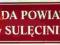 RADA POWIATU  w  SULĘCIN   - blacha emaliowana