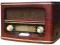 STYLOWE RADIO RETRO DREWNIANA OBUDOWA CAMRY CR1103