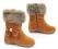outlet NAJMODNIEJSZE botki KOZAKI k057 Camel 34
