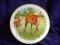 Piękny malowany talerz/obrazek 'Konie' BCM