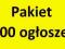 Dodawanie ogłoszeń 100 szt. - Skuteczna reklama