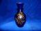 Piękny wazon kobalt i złoto (10)