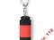 Brelok lampka LED czarny czerwony 4394