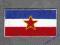 JUGOSŁAWIA flaga TERMO naszywka Yugoslavia