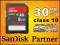 8GB SANDISK SD SDHC ULTRA HD 30MB/S CLASS 10 FV