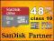 8GB 48MB/s SanDisk ULTRA MICRO SDHC CLASS10 +ADAP