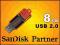 PENDRIVE SANDISK CRUZER SWITCH 8GB 8 GB BRELOK