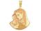 ZŁOTY MEDALIK pr.585 MATKA BOSKA gustowny
