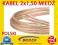 KABEL PRZEWÓD GŁOŚNIKOWY POLSKI CU MIEDŹ 2x1,50 mm