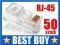 bk305k WTYKI KOŃCÓWKI WTYK KOŃCÓWKA RJ45 x 50 szt