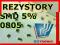 100 x REZYSTORY SMD 0805 5% _118 wartośći _ _WYBÓR