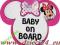 Tabliczka Z Przyssawką - Baby On Board - Minnie