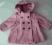 KURTKA DZIECIĘCA NEXT RÓŻOWA 6-9M