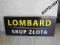 !OKAZJA! Kaseton Szyld Reklama LOMBARD SKUP ZŁOTA