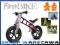 FirstBIKE Plastikowy rowerek biegowy Racing RED