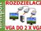 ROZDZIELACZ SYGNAŁU VGA NA DWA MONITORY 1 VGA NA 2